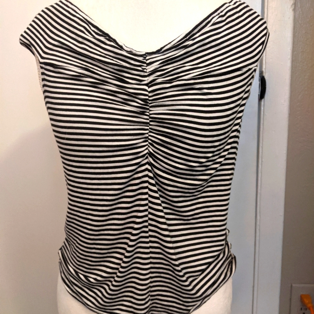 Black and White Striped Shirt